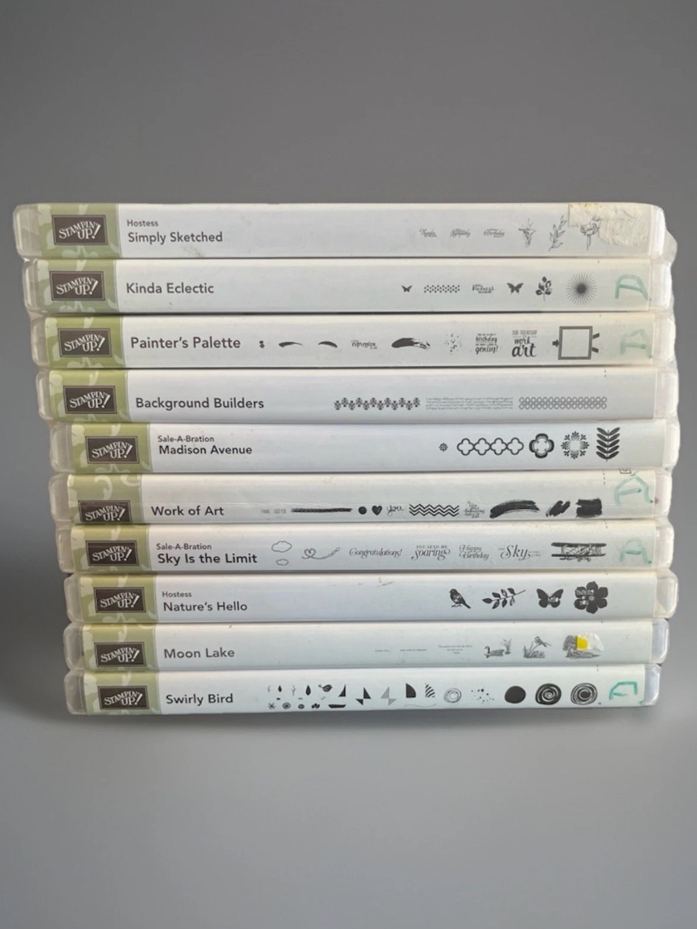 Stampin’ Up Lot Of 10 Stamps Mounted/Unmounted